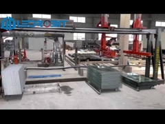 Máquina automática de descarga de losas para pila horizontal y pila vertical