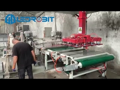 Máquina automática de carga y descarga de losas de ladrillo múltiple con paletizado de capa completa