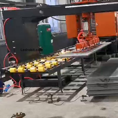 Sistema automatizado de carga y descarga de 600 mm Máquina de piedra de 300 kg de capacidad