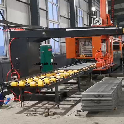 Sistema de carga y descarga de losas de piedra Equipo de procesamiento industrial automático