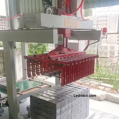 PLC controlado industrial robótico caso paletizador automatización de paletización para la planta