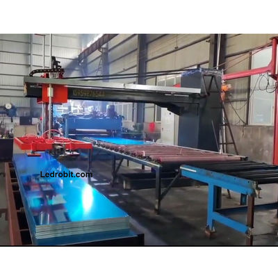 Palletizador industrial compacto de suelo de mármol con dirección de transporte personalizable