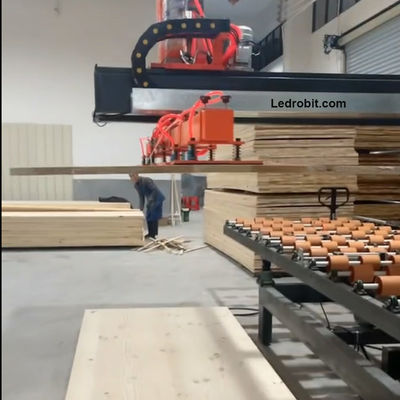 Transportador de carga de tablero de madera totalmente automático Sistema de transporte de carga y descarga CNC