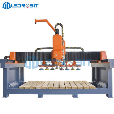 Máquina pulidora de piedra CNC de alta rigidez con tamaño máximo de procesamiento de 3200 x 1500 mm y doble tracción en eje Y para procesamiento de piedra de precisión